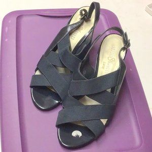 STUDIOWORKS open toe heeled slingback shoes 7 1/2M